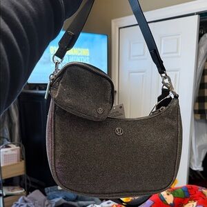 lululemon athletica Shimmering Gray Crossbody Bag